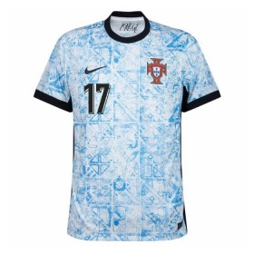 Fotbalové dresy Portugalsko R. Leao 17 Venkovní Dres ME 2024 Krátký Rukáv